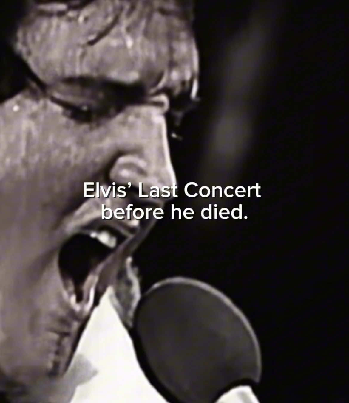 Elvis’ Last Concert before he died. He struggled #elvis #elvispresley #kingofrockandroll #singer #sing #foryoupagе #foryouu 