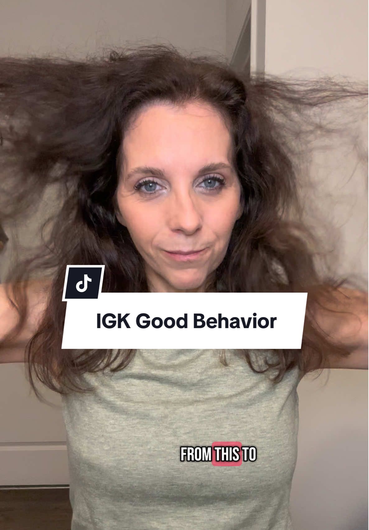 I’m a believer! This stuff actually works amazing! It kept my curly hair straight, frizz free, and glossy for hours! #igk #igkhair #curlytostraight  #hairtok #frizzfree 