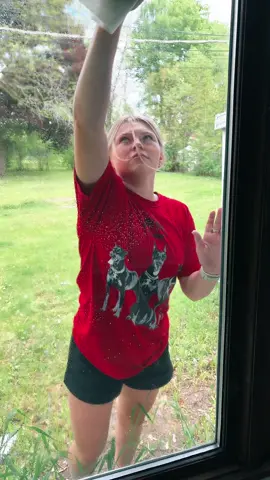 hire her if u need ur windows cleaned