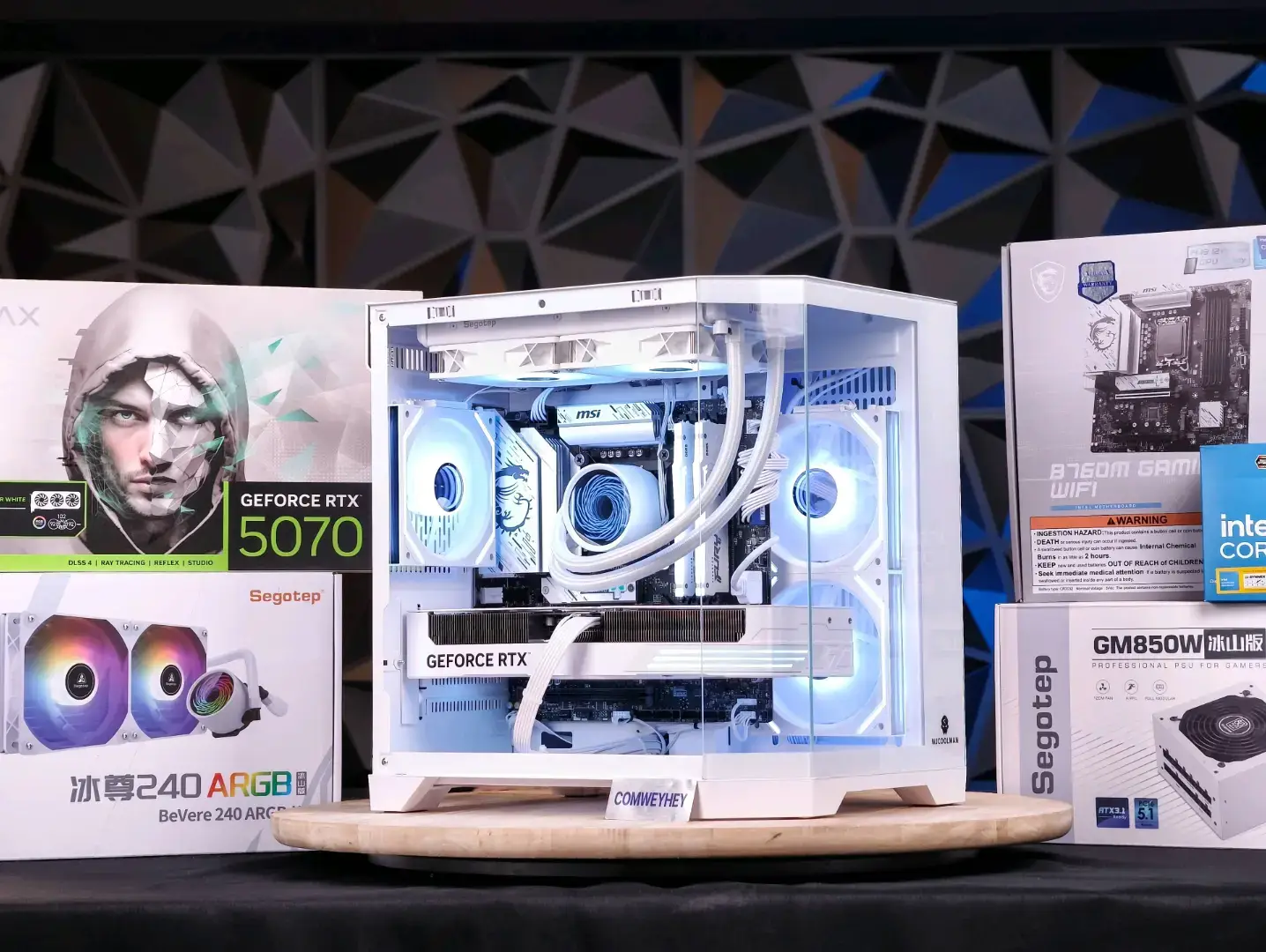 ขาว สวย แน่น เต็มลำ 💦 💥CPU : INTEL CORE I5 14400F 💥MB  : MSI B760M GAMING PLUS WIFI 💥GPU : RTX5070 GALAX EX GAMER WHITE 💥RAM : 32GB BUS5600 KINGSTON RGB WHITE 💥SSD : M.2 1TB WD BLUE SN580 💥PSU : 850W 80+GOLD SEGOTEP WHITE 💥CASE: WJ COOLMAN DERMER MINI WHITE 💥COOLING : SEGOTEP 240MM ARGB WHITE 💥FANCASE : 120MM ARGB WHITE PACK3 50,000 จัดส่งฟรี DHL 📌ชำระผ่านบัตรเครดิต +2.5% 📌บริการเก็บปลายทาง +3% 📌ผ่อนผ่าน TURE PayNextExtra 📌บริการจัดส่งด่วนลาล่ามูฟ ในกทม-ปริมณฑล คอมสวย คอมคุณภาพ #คอมเว้ยเห้ย #pcgaming #pcsetup #คอมพิวเตอร์ 