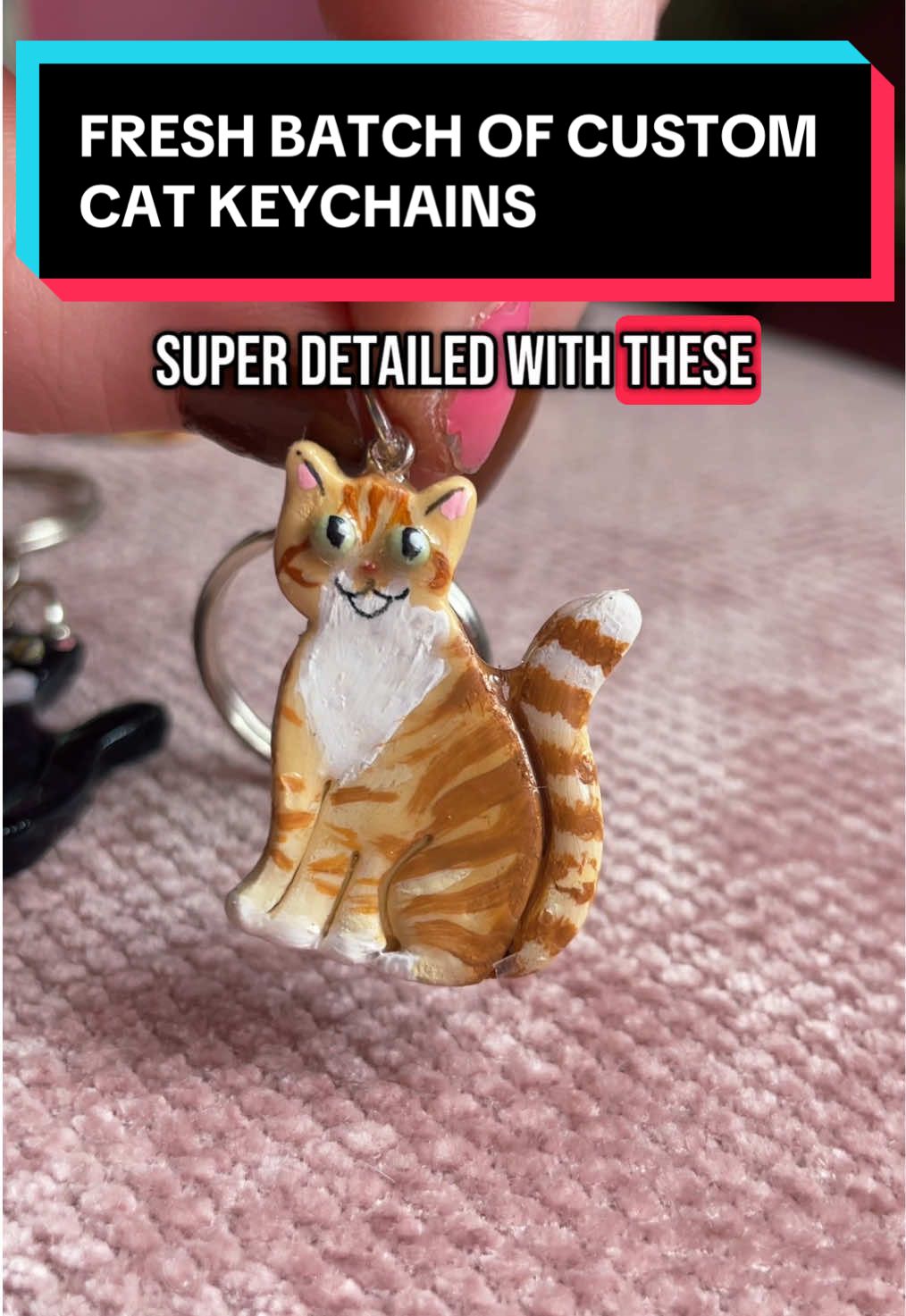 Replying to @kels A bit about custom kitties bc why not  #catearrings #customcat #catlover #catkeychain #catlovergift #catowner #cats #catmagnet 