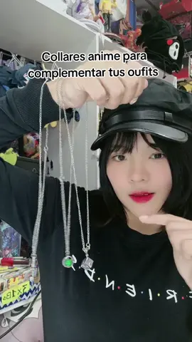Collares de diferentes animes, nos llegaron a la tienda,ven por el tuyo! 😉👌 #parati #fypシ゚ #fyp #collares #anime #oufit #accesorios #astetik #cosplay #breserk #jujutsukaisen #nana 