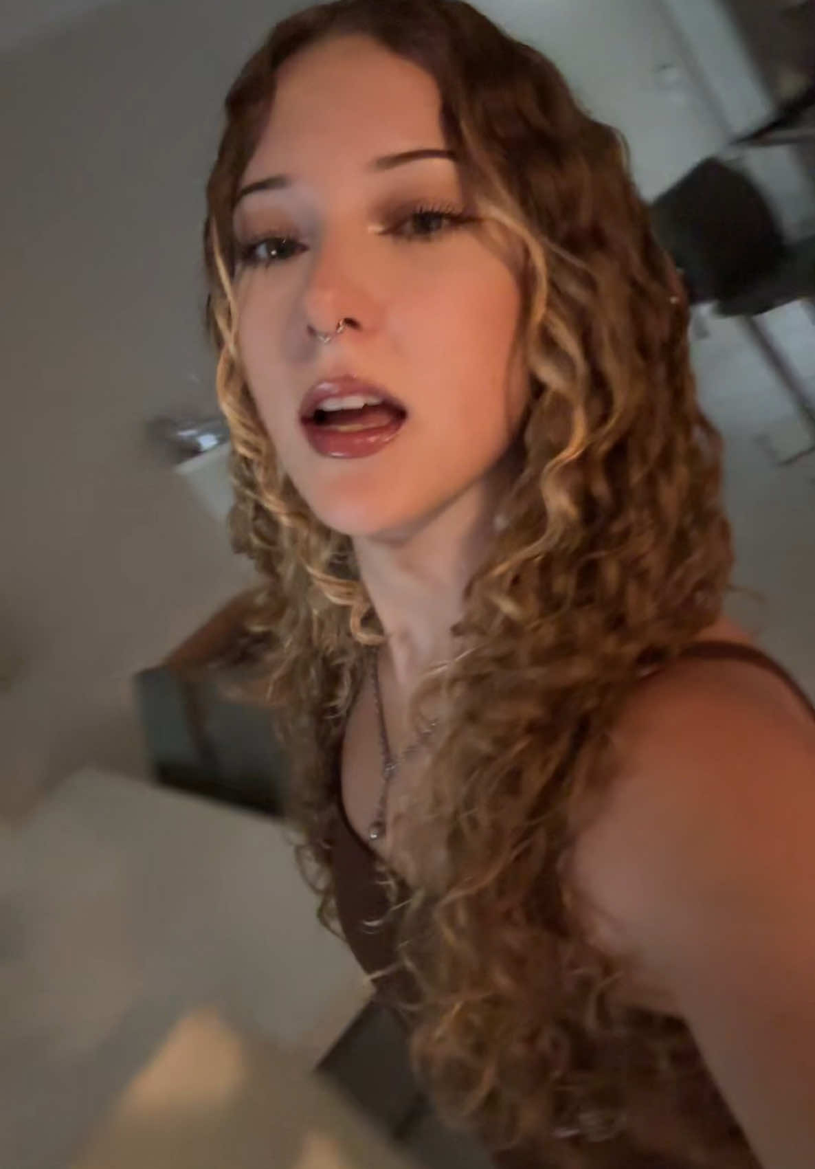hot girls pace back and fourth when filming tiktok’s btw