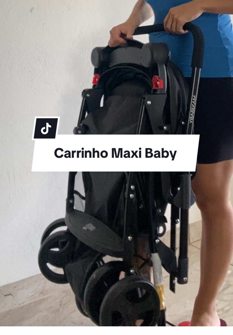 Carrinho de passeio fácil de guardar da Maxi Baby, link tá na bio 🥰   #carrinhodebebe #simples #custobeneficio #maternidade 