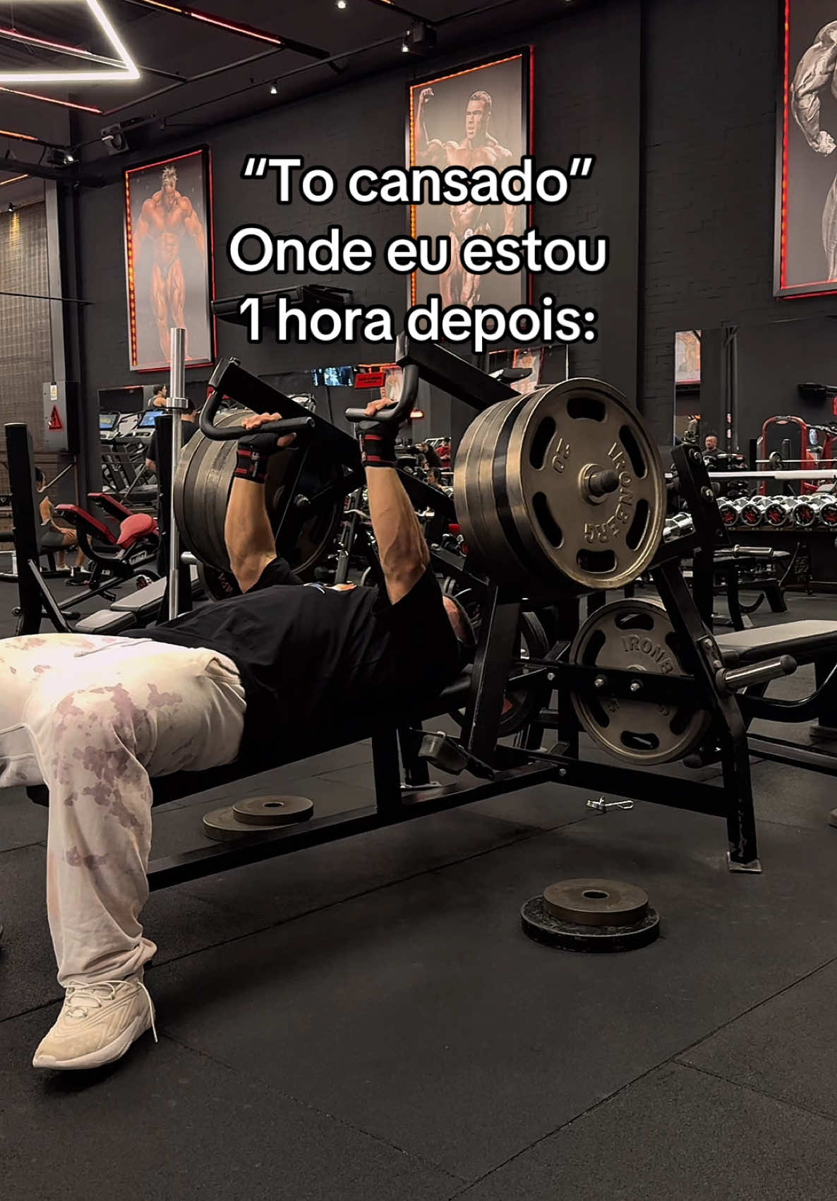 Cansado sim mas sem treinar nunca #academia #musculação #treino 