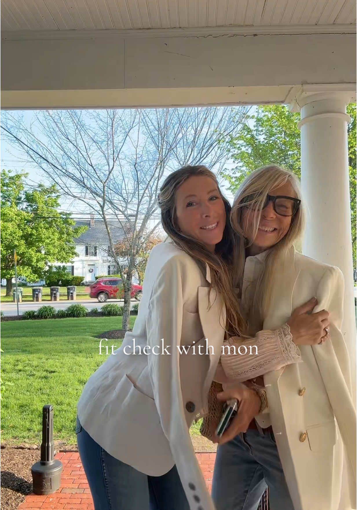 Vintage sourcing trip with mom in Massachusetts 💕 #Love #vintage #motherdaughter #fitcheck #antiques 