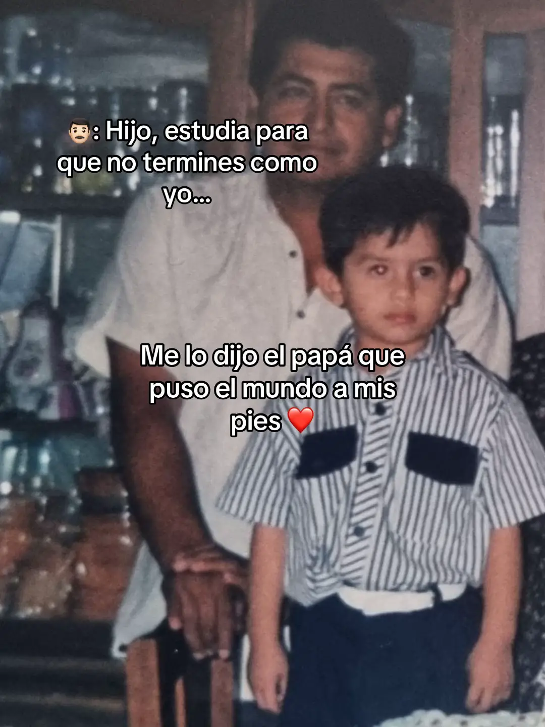 No haré ni la mitad de lo que tú hiciste papá.  #teamopapá #teextraño 