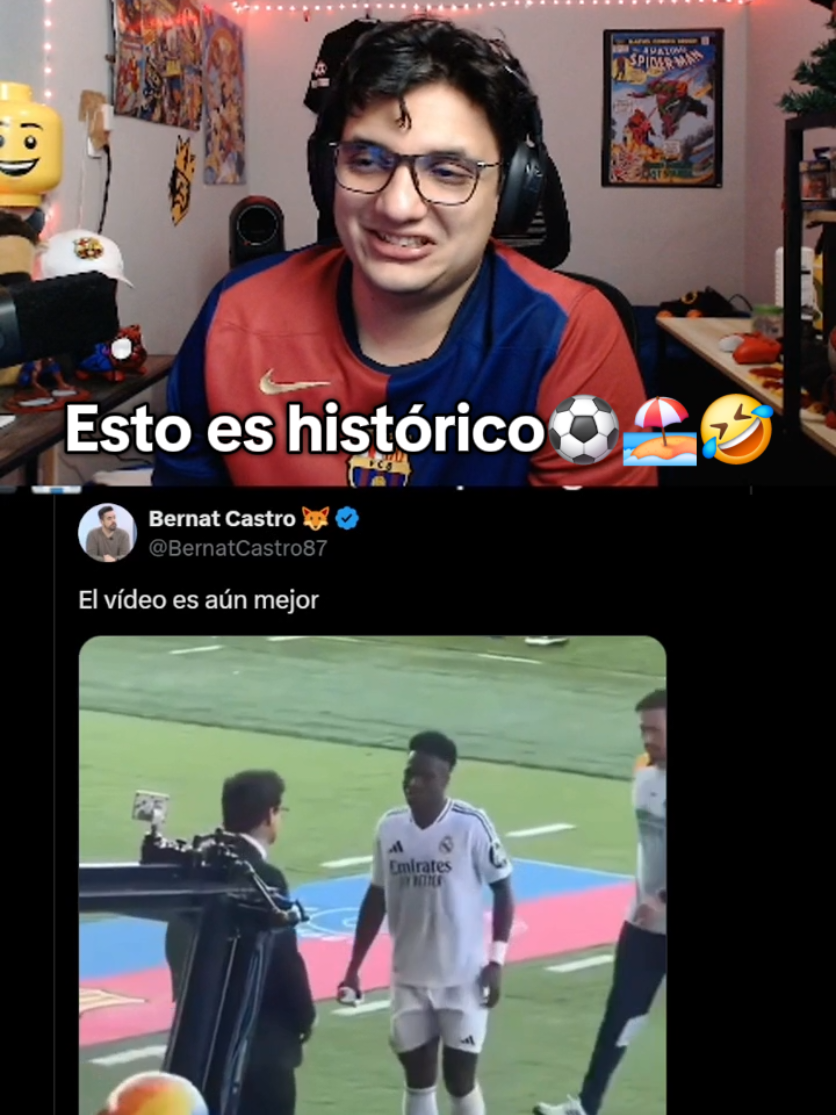 VIvicius Balón de Playa🤣 #barcelona #realmadridfc #vinicius #vinijr #humor #footballtiktok 