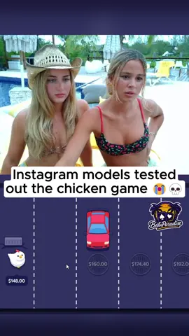 Insta models tested out the chicken game #fyp 
