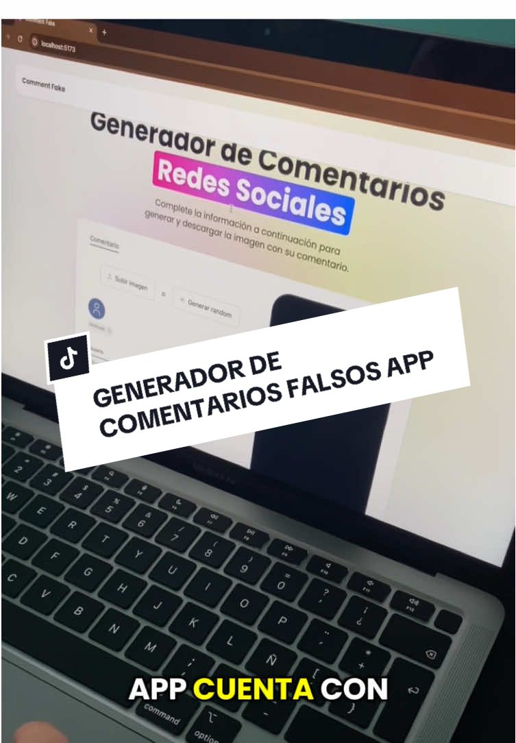 Aplicación de generador de comentarios falsos #app #programacion #programacionweb #aplicacionweb #desarrolloweb 