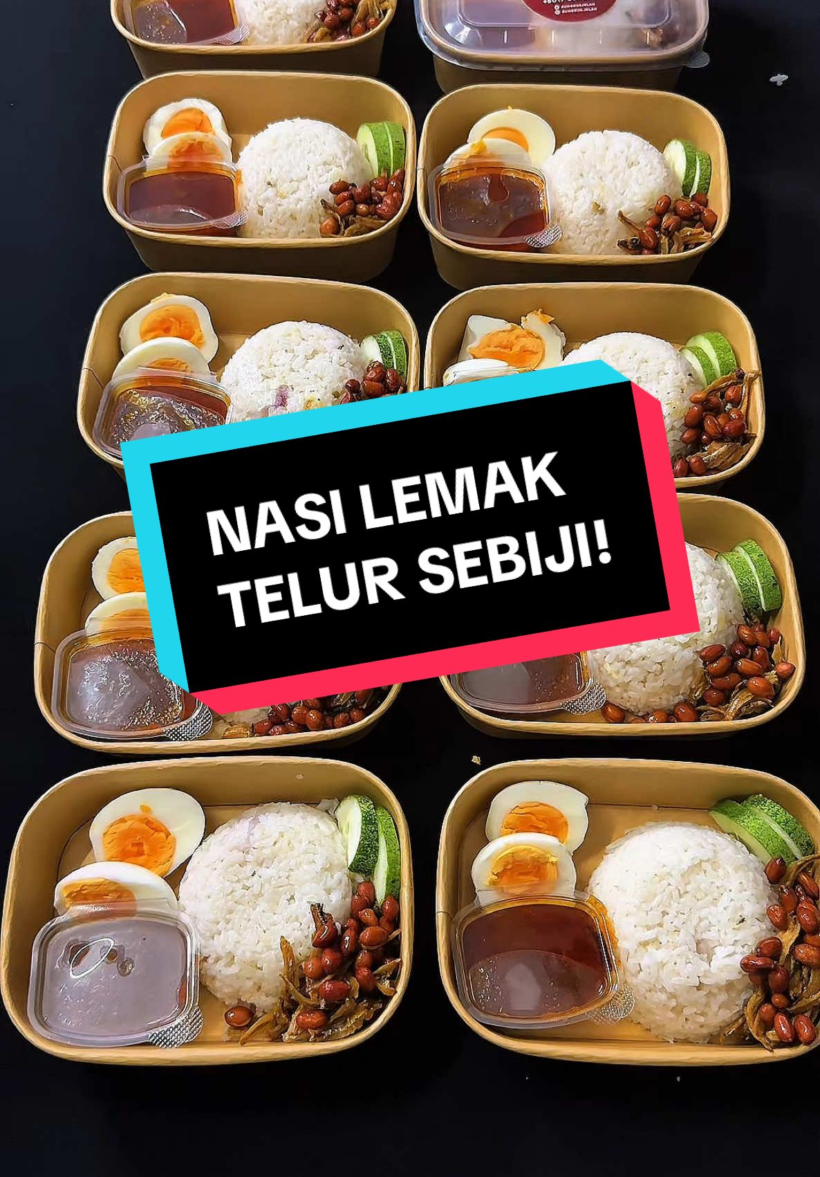 Nak siap dah ni mak!  Nasi Lemak Telur Sebiji  #nasilemak #food 