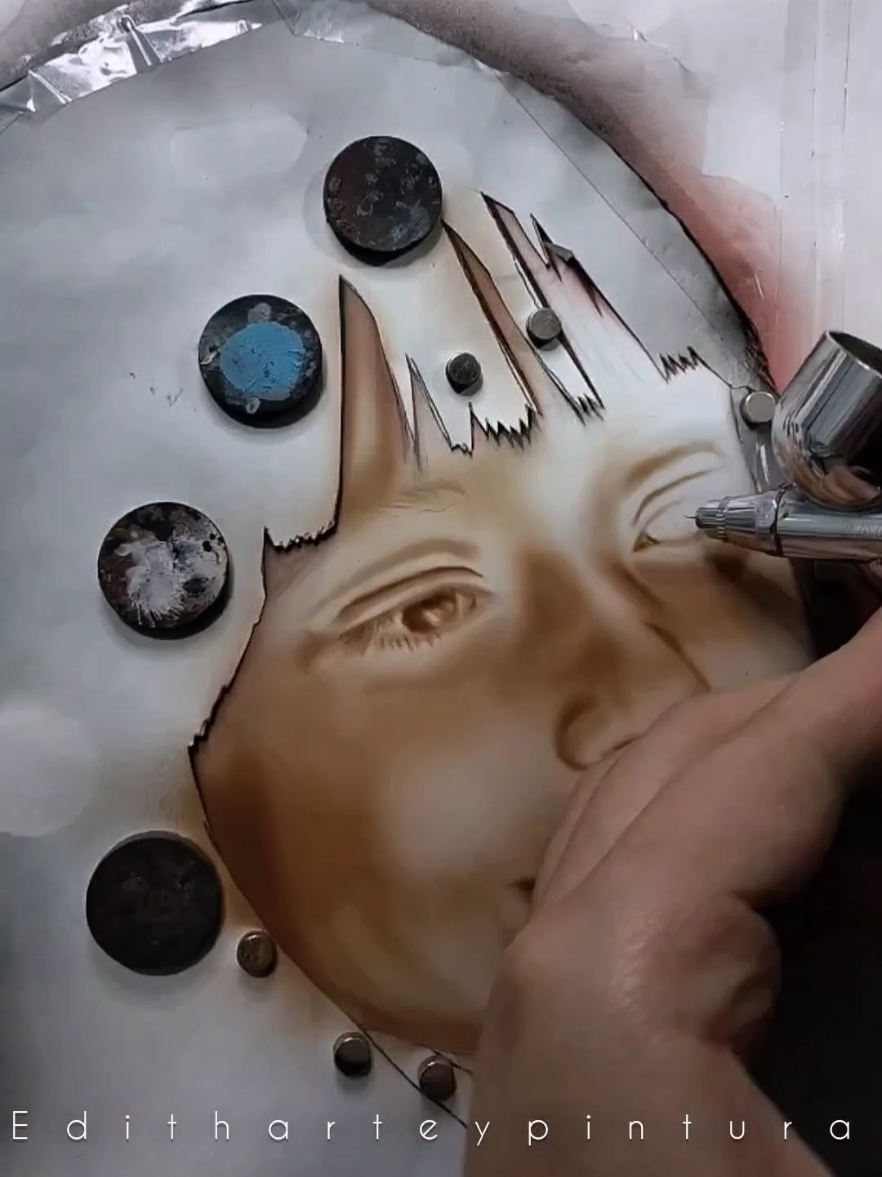 Realistic Airbrush 🎨  Work in progress  #airbrushlife #airbrushwork #airbrushart #airbrushportrait #colors #custompaint  #airbrushingartist #airbrushartist #airbrushaction #airbrushed #airbrushlover #airbrush_world #theairbrushmagazine #airbrushpainting #sagolapower  #artistico #aerografos #airbrush #airbrushing #airbrushportrait #airbrusher  #aerografo #aerografia #pintando #painting 