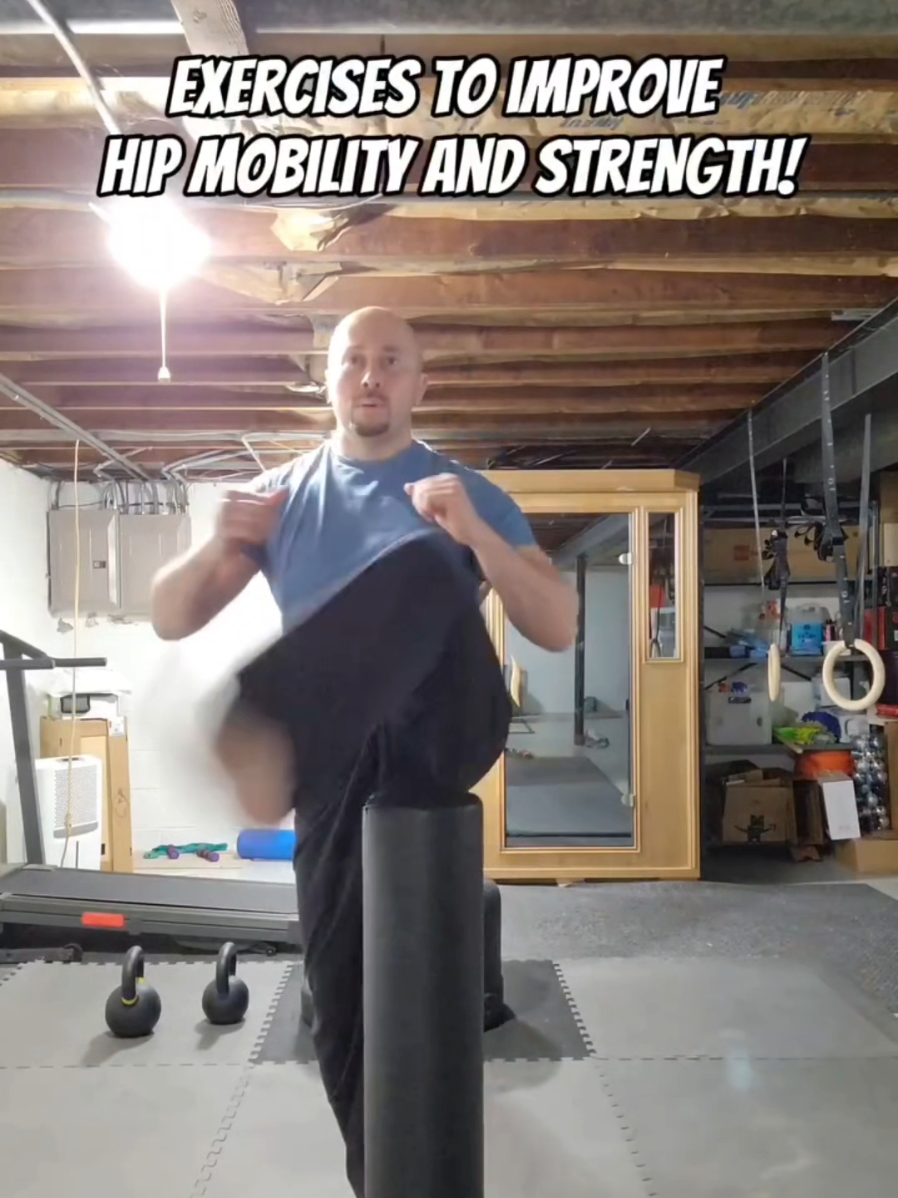 Exercises to Improve Hip Mobility and Strength! . #mobility #hipmobility #strength #martialarts #taekwondo #karate #mma #kickboxing #muaythai #fyp 
