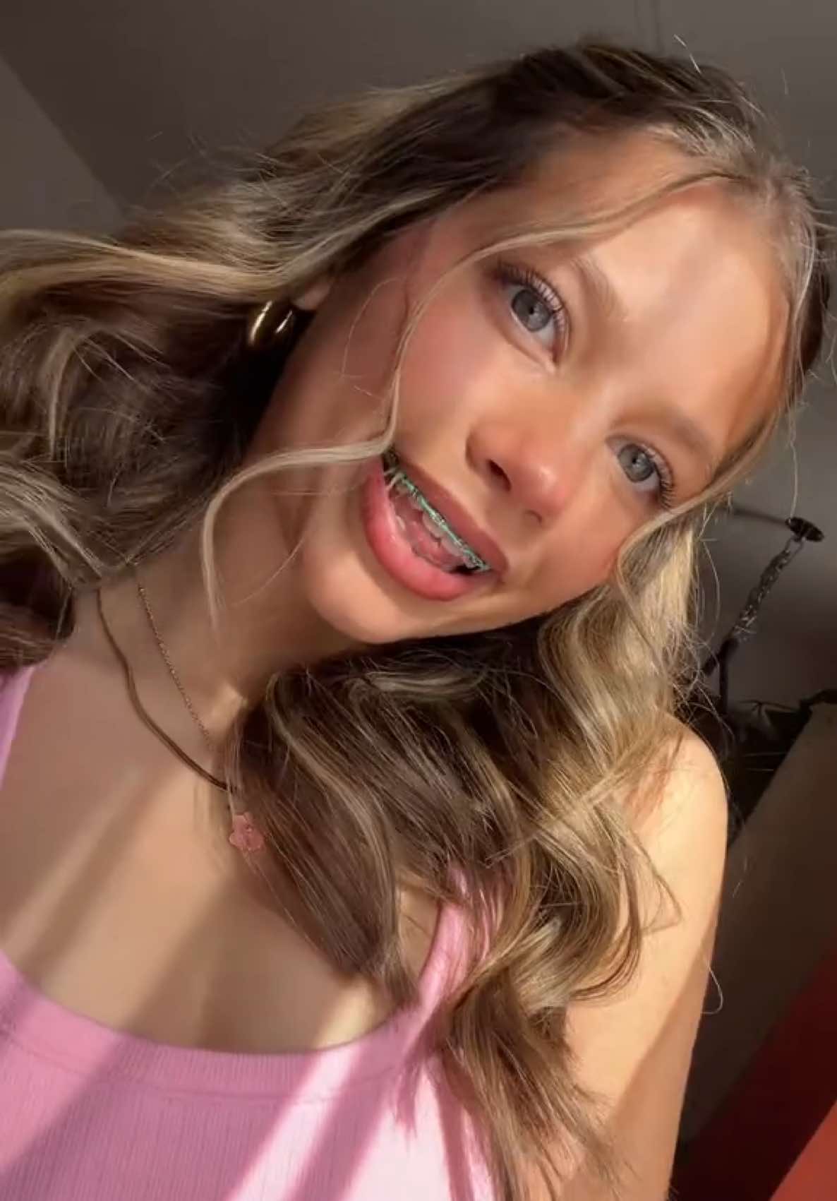 #sweet #fyp #blonde #teen #braces 
