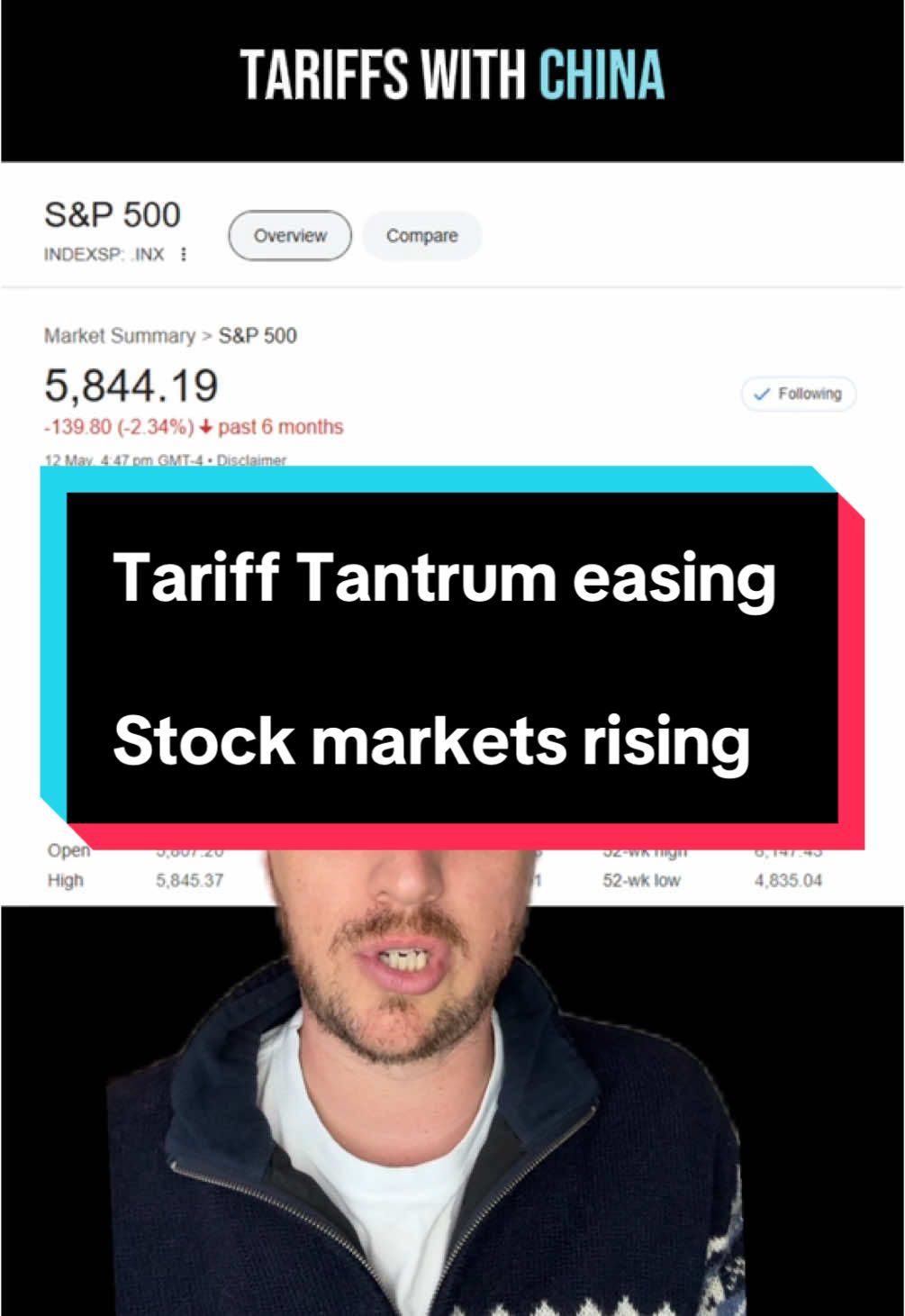 Tariff Tantrum easing, markets rising  Book a Phone Call with me. Link in Bio.  #sharemarket #stockmarket #tariffs 