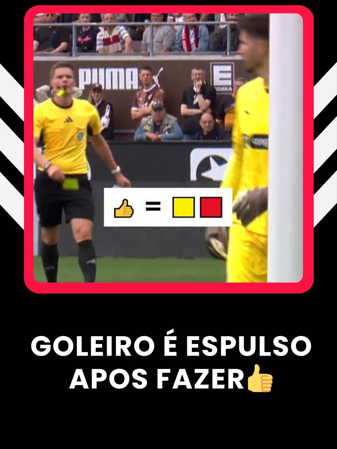 Não pode fazer joinha para o juiz. #futebol #football #futbol #Soccer #fussball #futbol⚽️ #soccertiktok #goalkeeper #goleiro
