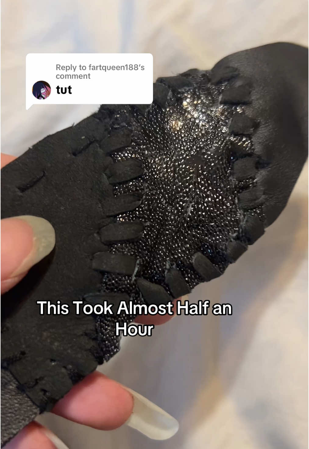 Replying to @fartqueen188 #Tutorial #Fashion #jewelry #Designer #Handsewing #Leatherwork #14thAddiction #ShareSpirit #KMRii #ifSixWasNine #lgb 