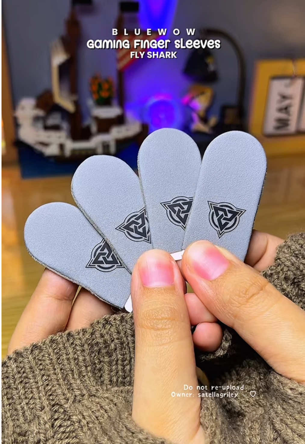 Bluewow gaming finger sleeves ✨ For smooth gaming experience 🫶🏻 Fly Shark 🦈  #fingersleeve #fingersleevesforgaming #gamingsleeve #bluewow #bluewowfingersleeves #gamingaccessories #gaming #gamers #ml #mlbb #mobilelegends #lesley 