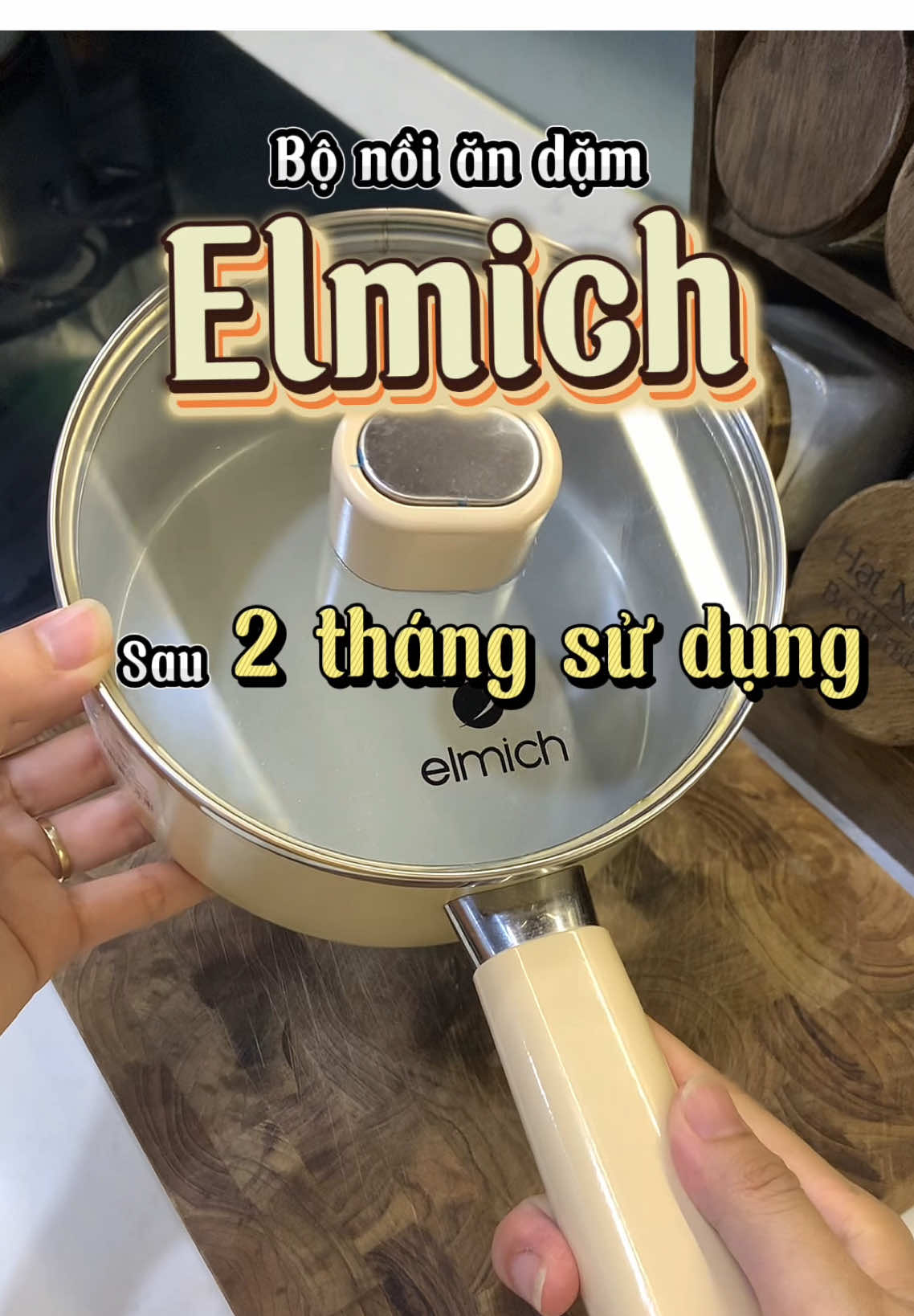 Bộ nồi ăn dặm nấu cháo cho bé của Elmich tui đang dùng cho Bắp nhà tui. Chống dính tốt mà an toàn. Đẹp mà tiện lắm, nên dùng nha các mom ❤️ #andamcungbe #nuoicondungcach #chamsocembe #elmich #fypシ゚ #xh