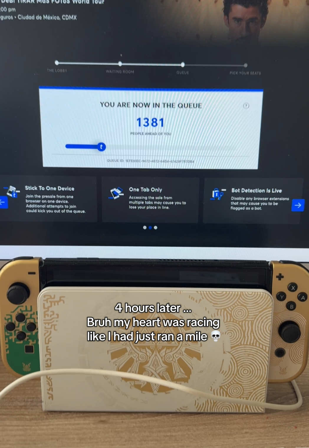 Mi nombre es Maggaly y sobreviví la preventa de bad bunny 💀 . . . . . . #badbunny #debitirarmasfotos #debitirarmasfotosworldtour #badbunnypresale #badbunnycdmx 