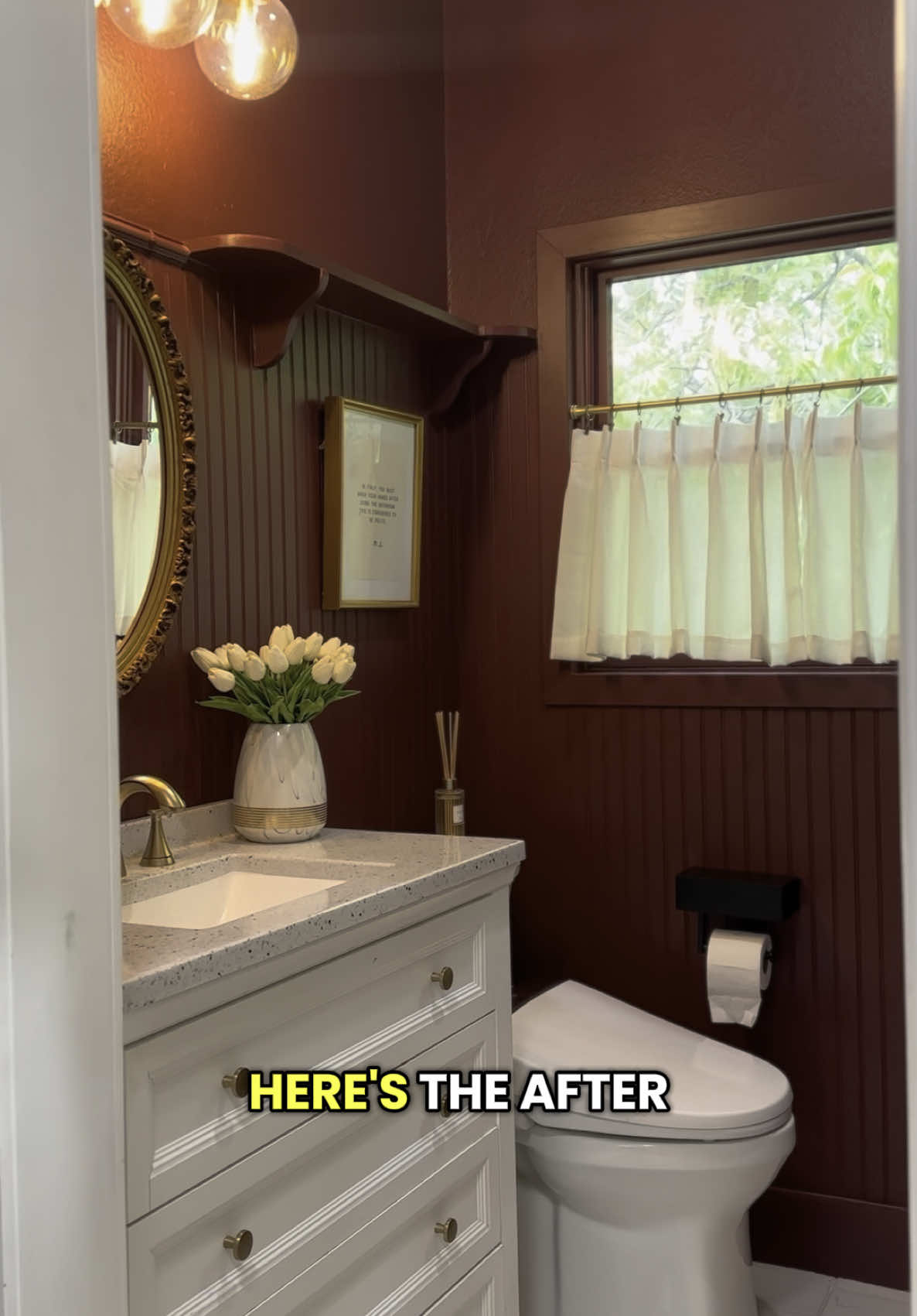 I painted my bathroom red… and I love it. ❤️✨