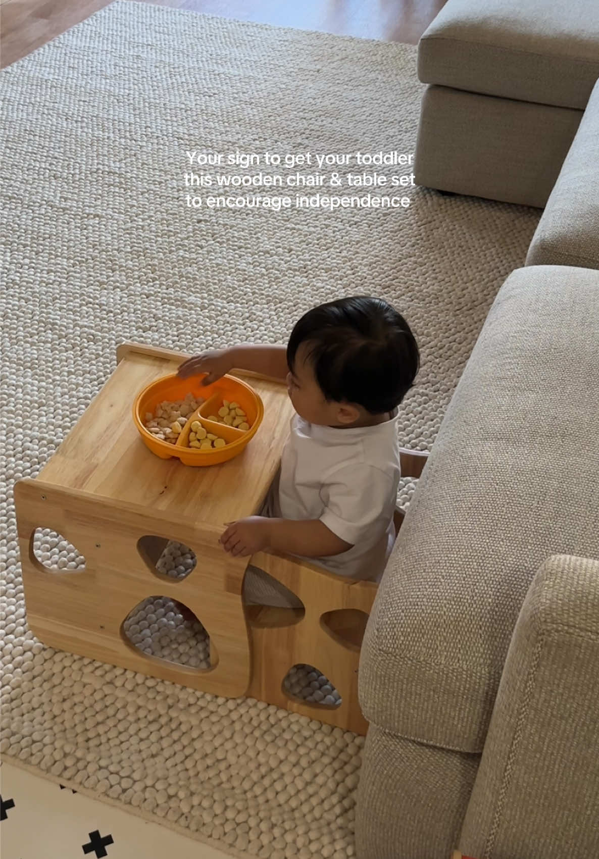 Linked a similar one in this video. Just click the orange cart 💕 #toddlersoftiktok #toddler #toddlerthings #toddlermusthaves #momlife #momtok #independenttoddler #fyp 