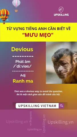 Từ vựng tiếng Anh cần biết về MƯU MẸO #ielts #vocabulary #upskillingvietnam #english #tienganh @duhocupskilling