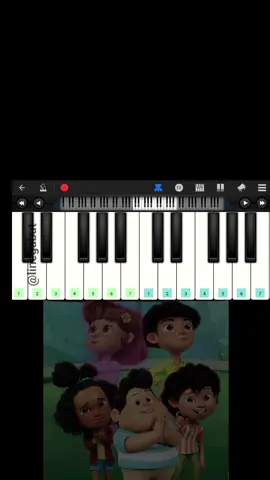 Ost Jumbo - Selalu ada di nadimu #melody #mudah #perfectpianoapp #animasijumbo #selaluadadinadimu