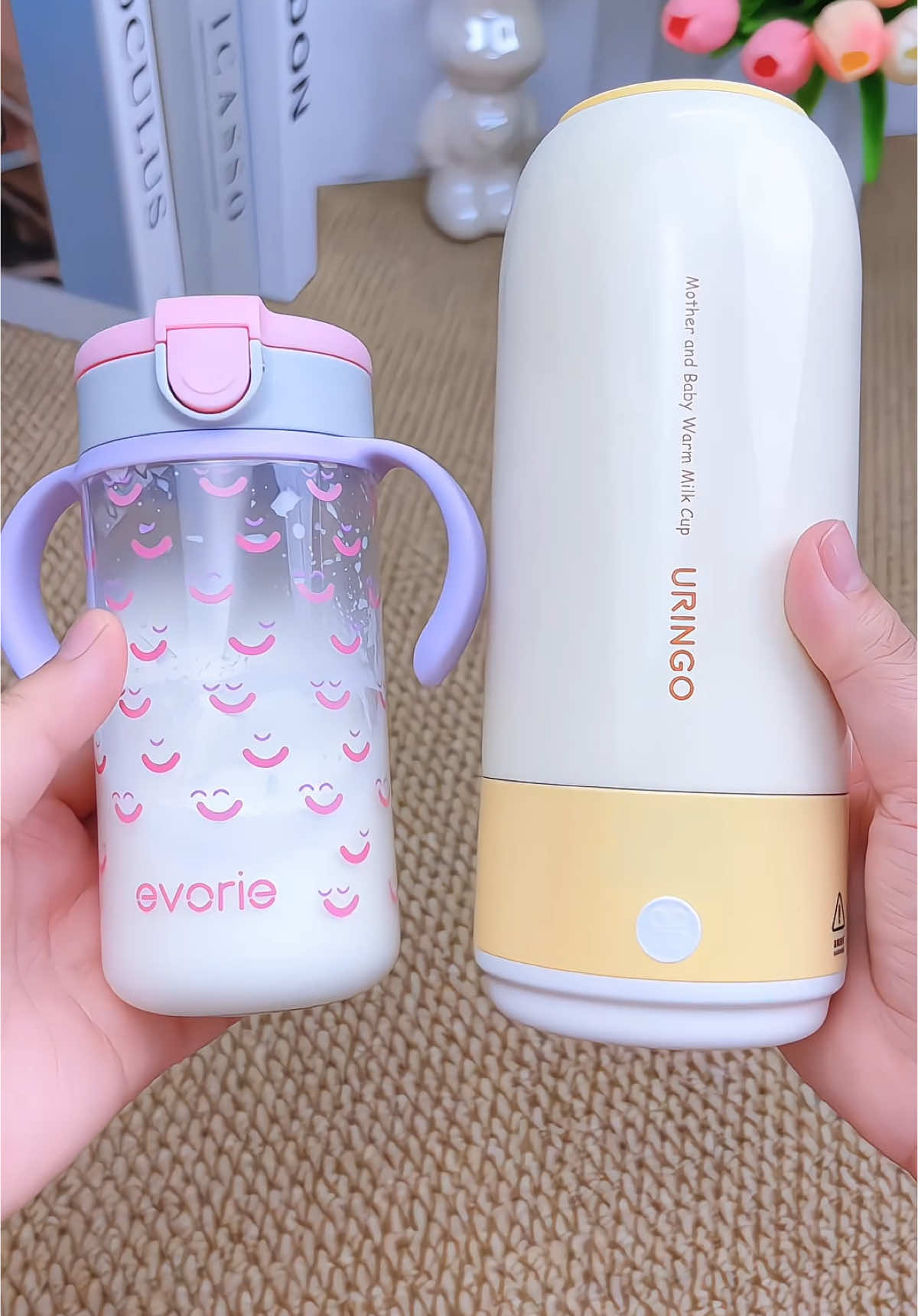 Bình đun nước pha sữa, hâm sữa URINGO không dây cầm tay nhỏ gọn, tiện lợi cho mẹ dễ dàng mang theo khi đi ra ngoài #mevabe #binhdungnuoc #binhdunnuocphasua #binhdunnuoccamtay #binhdunnuoccamtayuringo 