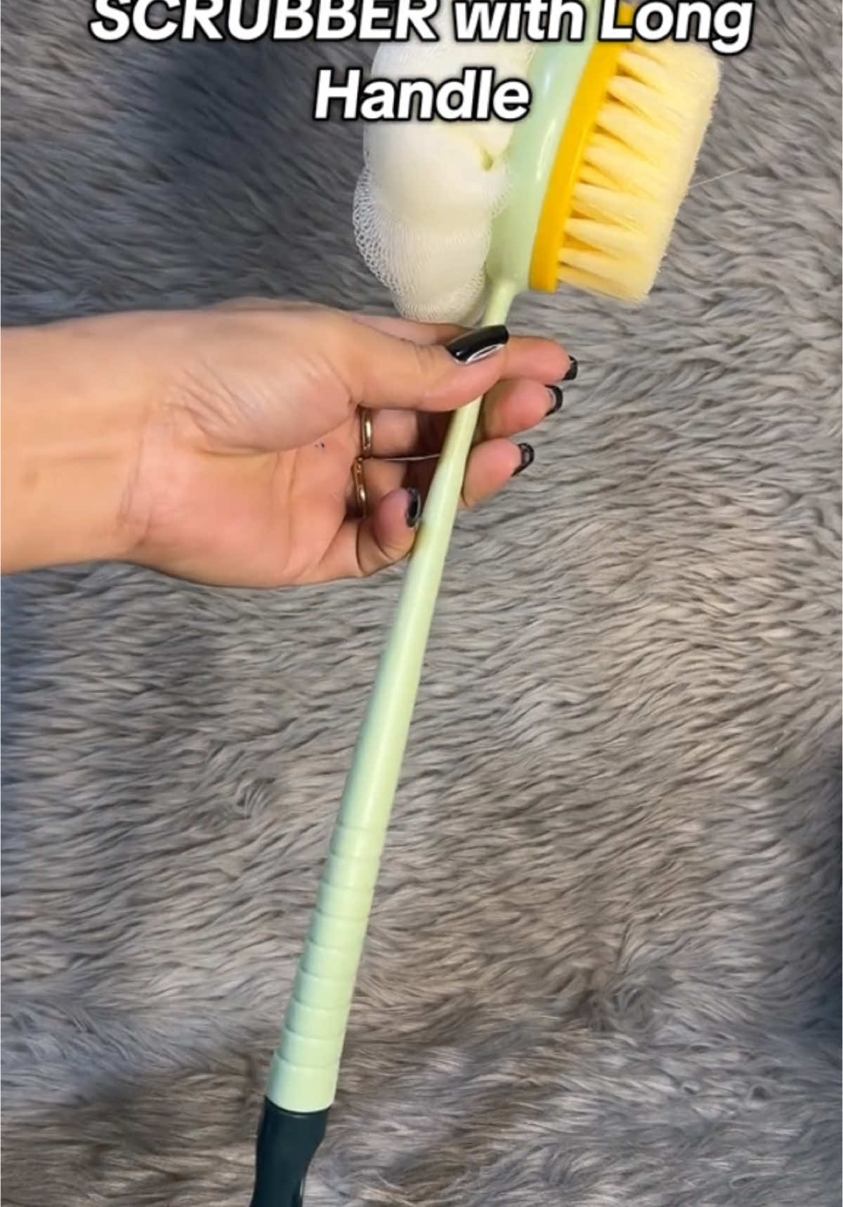 Bathing brush with bristles #bathingbrush #brushforshower #showerbrushwithlonghandle #longhandlebrushforshower #showerbrush #backbrushshower #backscrubber #scrubbrush 