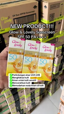 Terbaru dari Glow & Lovely nihh😍🥰 #fairlovely #glowlovely #WIBGAJIAN #gajiansale #fyp #facialtreatment #sunscreen 