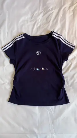 ˖°𓇼🌊⋆🐚🫧 #tshirt #kaos #kaoslenganpendek #fyp 