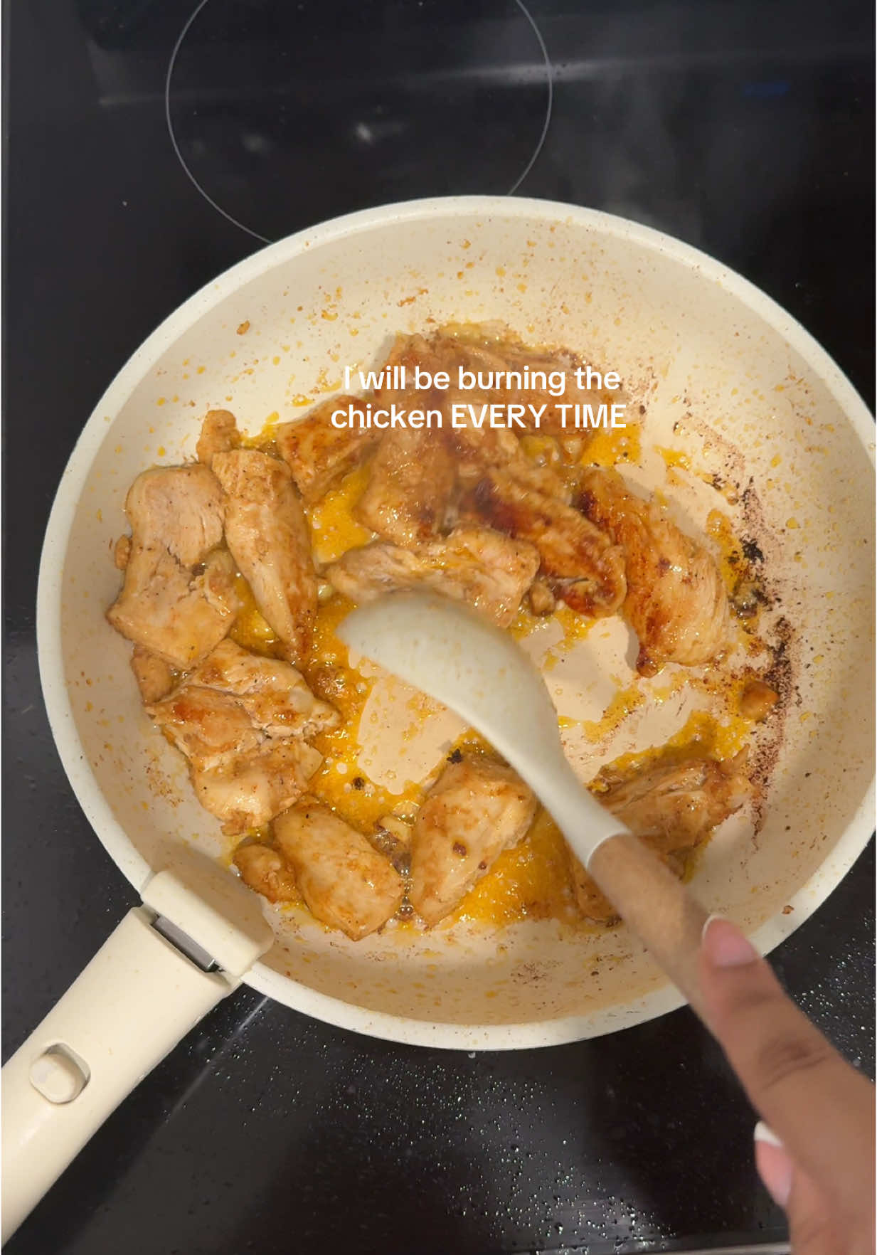 Am I the only person that has to burn the chicken to make sure it’s fully cooked? Someone teach me 😂 #cookingchicken #makedinnerwithme #homecookedmeal #foodasmr #fyyyyyyyyyppppppppp 
