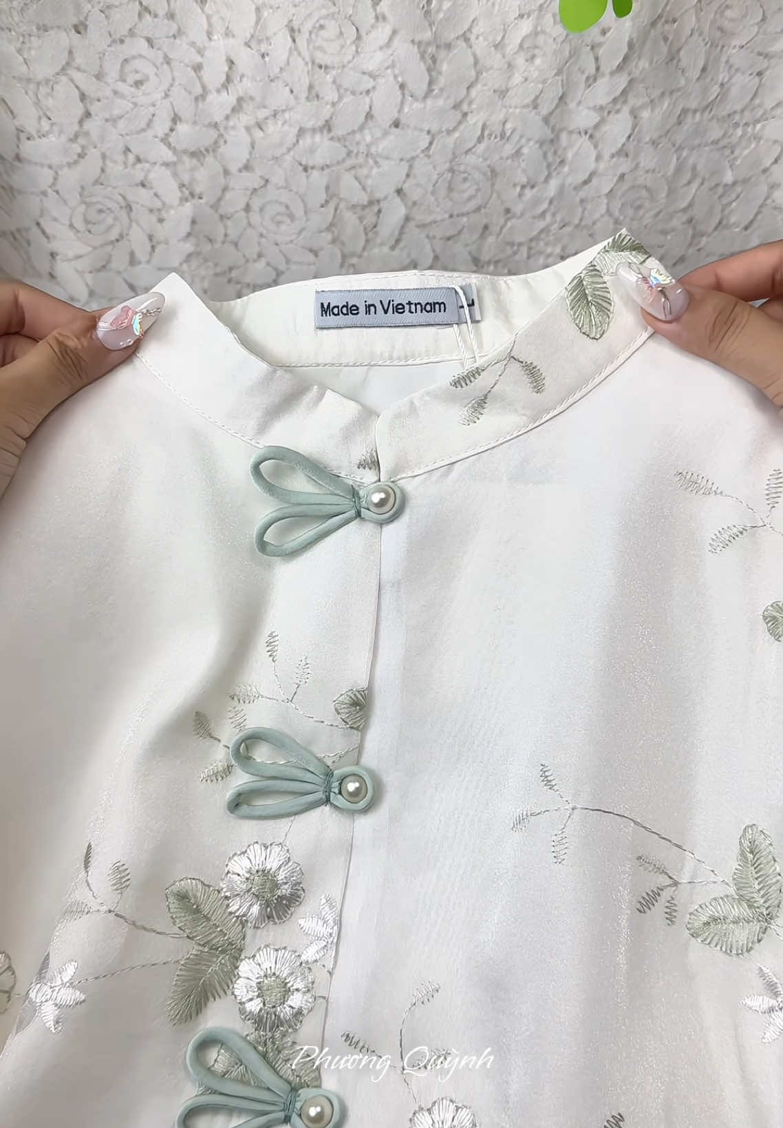 Đồ lam đi chùa voan tơ thêu hoa cúc thỏ cổ tàu tiểu thư #dolam #dolamdichua #phapphuc #phapphucdichua #setboxinh #setdoxinh #thoitrang #viral #fypシ゚ 