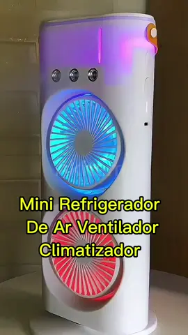 Transforme seu espaço MINI Refrigerador De Ar Ventilador #ventilador #climatizador #tiktokviral #tiktokshopbrasil #CapCut #ofertas 