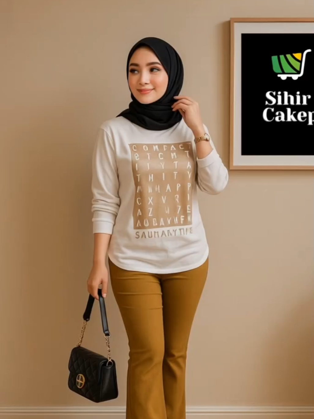Satu set, langsung kece! Celana chinos cutbray + kaos premium combed = look casual yang tetap classy. Nyaman dipakai, cocok buat hangout atau daily outfit! #SetelanWanita #CelanaCutbray #KaosCombedPremium #OOTDStylish #OutfitCewekKece #SetelanCasual #LookHarianNyaman #kaos  #combed #kaoscewek 