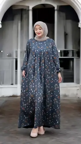 gamis rinti motif bunga kekinian rayon premium #gamiskekinian #gamismurah #gamisrayon #gamisjumbo 