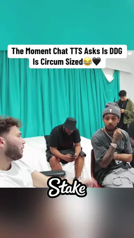 The Moment Chat TTS Asks Is DDG Is Circum Sized😂🖤#ddg #adinross #fyp 