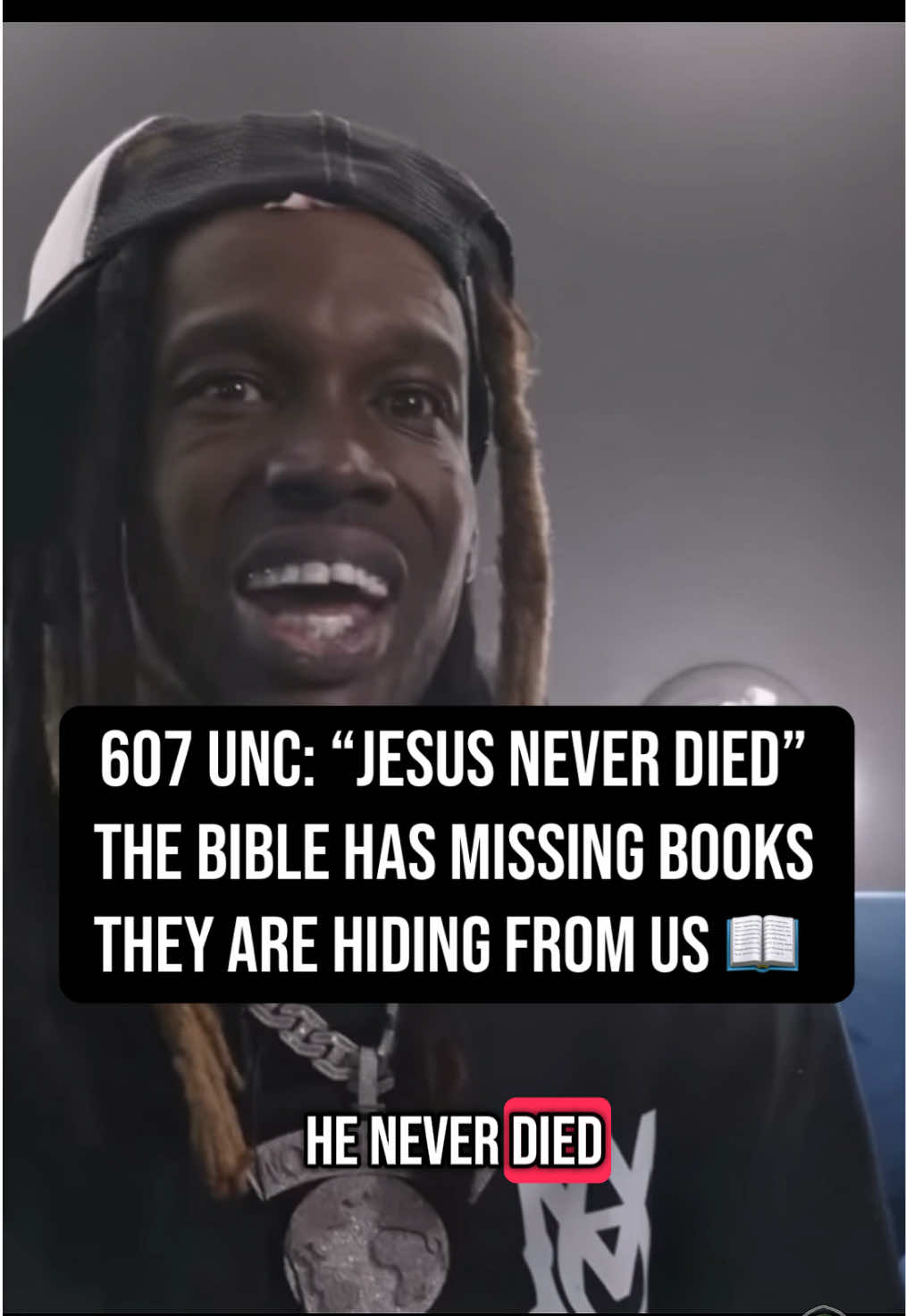 607 Unc explains that the real Jesus of the Bible never actually died, and that he his purpose respresent our consciousness that never dies. He reveals that there are missing books out of the Bible to keep us all confused on the full story. What are your thoughts on this? 🤔  #607unc #spirituality #spiritualjourney #conspiracytiktok #interview #spiritualconnection #spiritualtiktok #death #soul #spiritualgrowth #christ #jesus #god #creatorsearchinsights #bible #viraltiktok #spiritual 