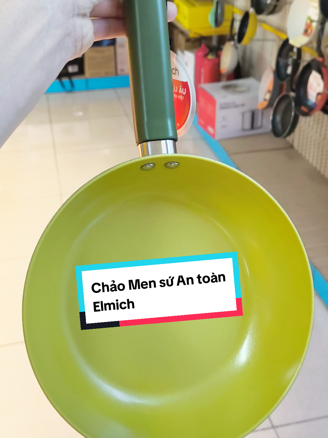 Chảo chống dính Ceramic Elmich Ov.Chảo phủ men sứ an toàn không hạt vi nhựa.an toàn hơn, bền bỉ hơn #dobep #xuhuong #elmich #chaochongdinh #chao 