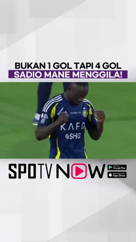 #SaudiLeague - Memang Sadio Mane dalam beast mode malam tadi. Bukan 1 gol tapi dia bantai sampai 4 gol.🤯 Strim #RoshnSaudiLeague di #SPOTVNOW! #SPOTVMY #SukanDiTikTok
