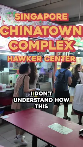 This is everything we ate at Singapore's largest hawker center! 226 food stalls can be found in Chinatown Complex. This foodie megabuilding was incredible and intidedating, but well worth the visit! #Singapore #singaporefood #singaporestreetfood #singaporefoodguide #streetfood 