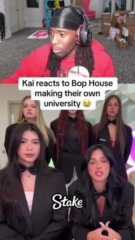 Kai reacts to Bop House making their own university 😭 #kaicenat #bophouse #streameruniversity 