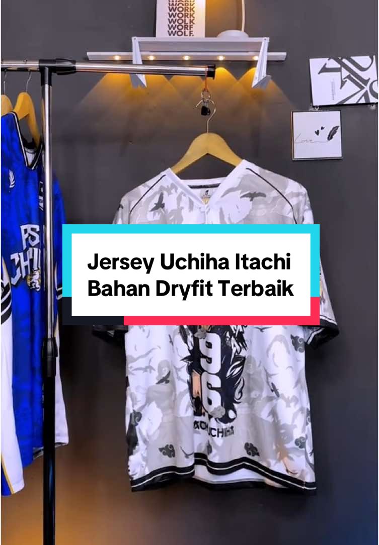 Bahan sama Desainnya Keren banget🤩🤩 gass Co Untuk Penggemar Naroto . #anime #naruto #jersey #uchiha #itachi 