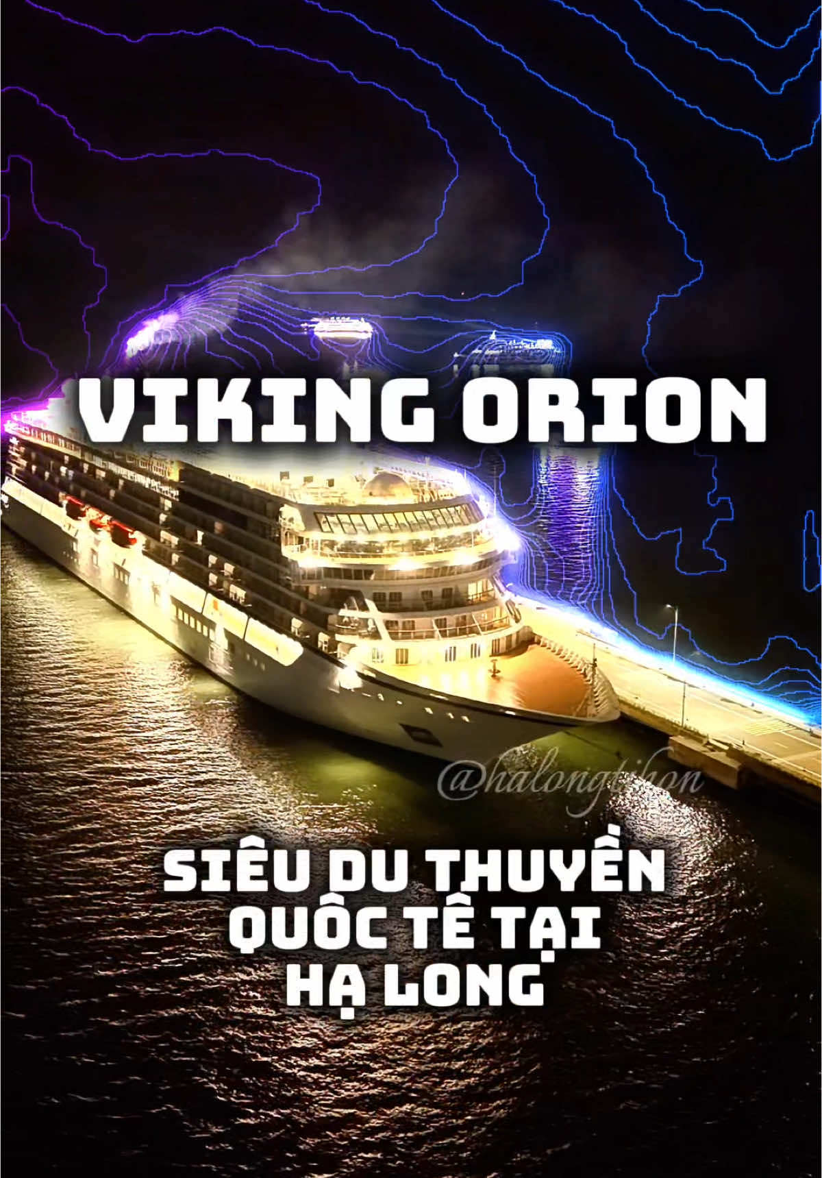 Du thuyền quốc tế mang 1400 khách đến Hạ Long mang tên Viking Orion #duthuyen #xuhuong #halong 