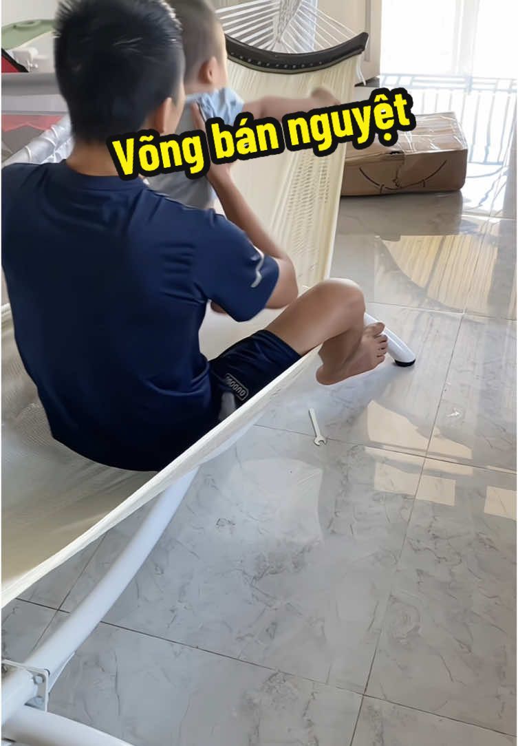 Võng bán nguyệt An Bình, không những đẹp mà nằm cũng mê lắm các bác ạ. #xuhuong #tiktok #vongbannguyet #vongluoi #khungvong 