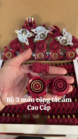 Bộ 3 món công tắc ấm Đỏ HTY CAO CẤP#congtac #phukien 