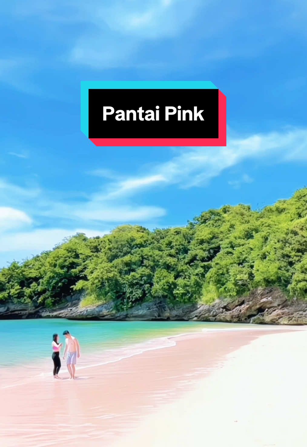 Keindahan salah satu pantai di Lombok yang memiliki pasir bewarna pink, sehingga disebut dengan pantai Pink  #fyp #foryoupage #lombok #pantai #pantaipinklombok #wisata #lombokvirall🌴🌴 #fypage #fypindonesia 