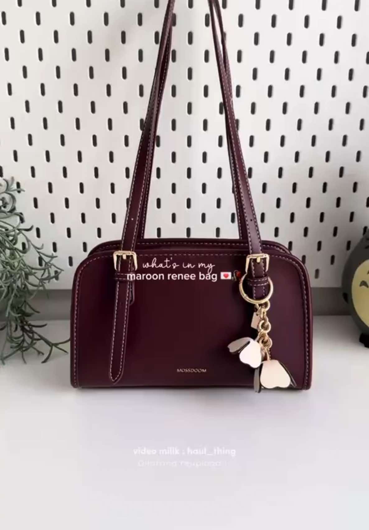 renee bag in maroon/crimson ✨💌 #mossdoom #reneebag #taswanita 