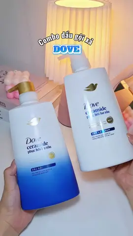 Combo dầu gội xả Dove 💙 #combogoixadove #Dovehair #phuchoihuton #hoptaccungunilever #dovevn #chamsoctoc #xuhuong #fyp 